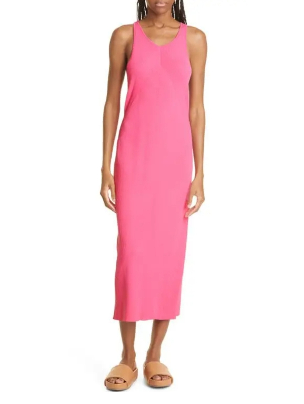 Rag & Bone Asher Rib Knit Racer Back Dress